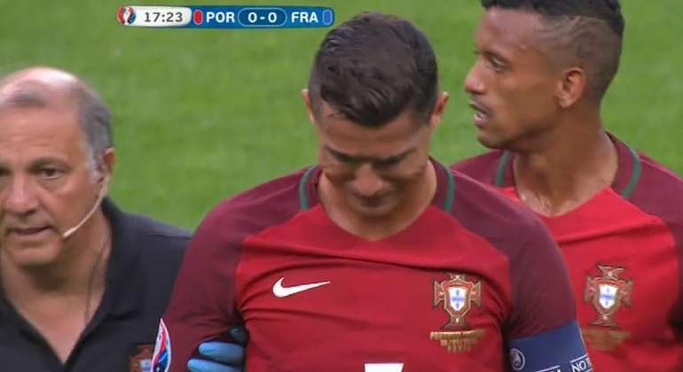 Cristiano se rompe y abandona la final