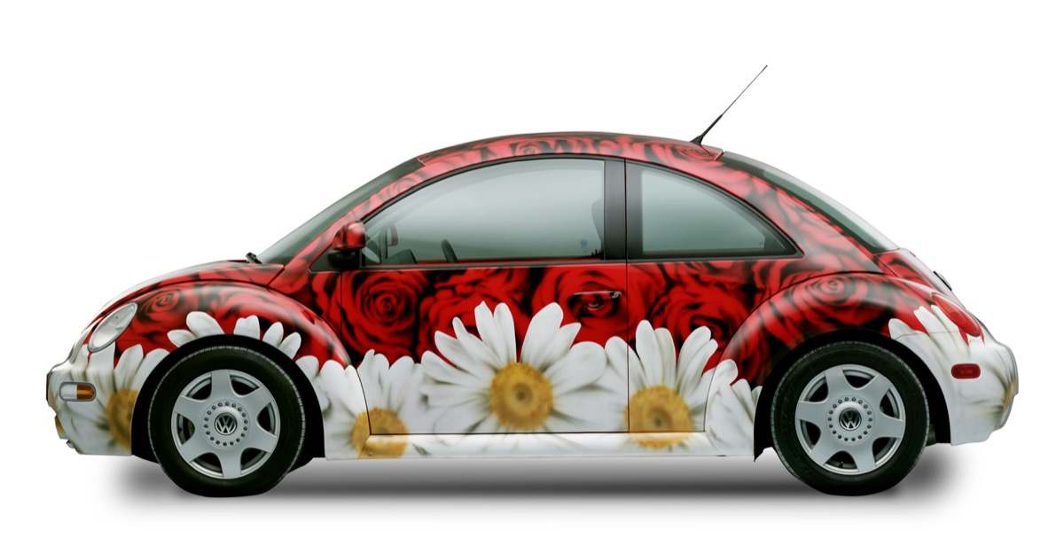 VW Beetle Flower Power
