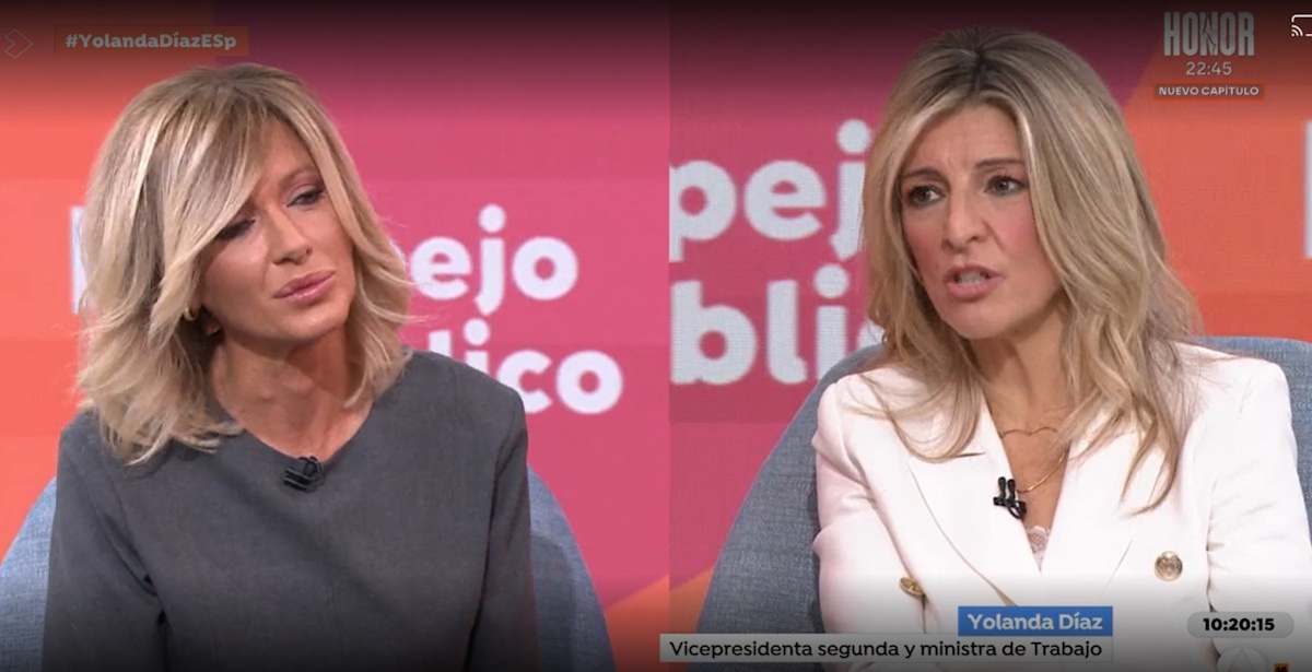 Yolanda Díaz y Susanna Griso
