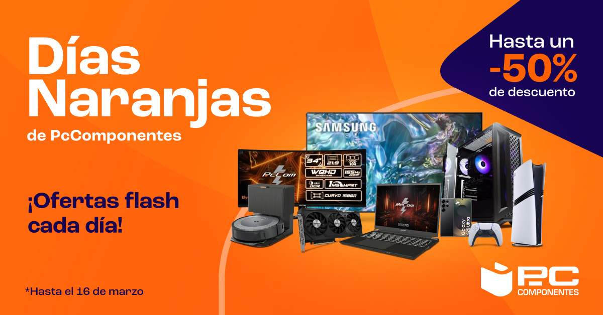 Las mejores ofertas de losd ias naranjas de pccomponentes