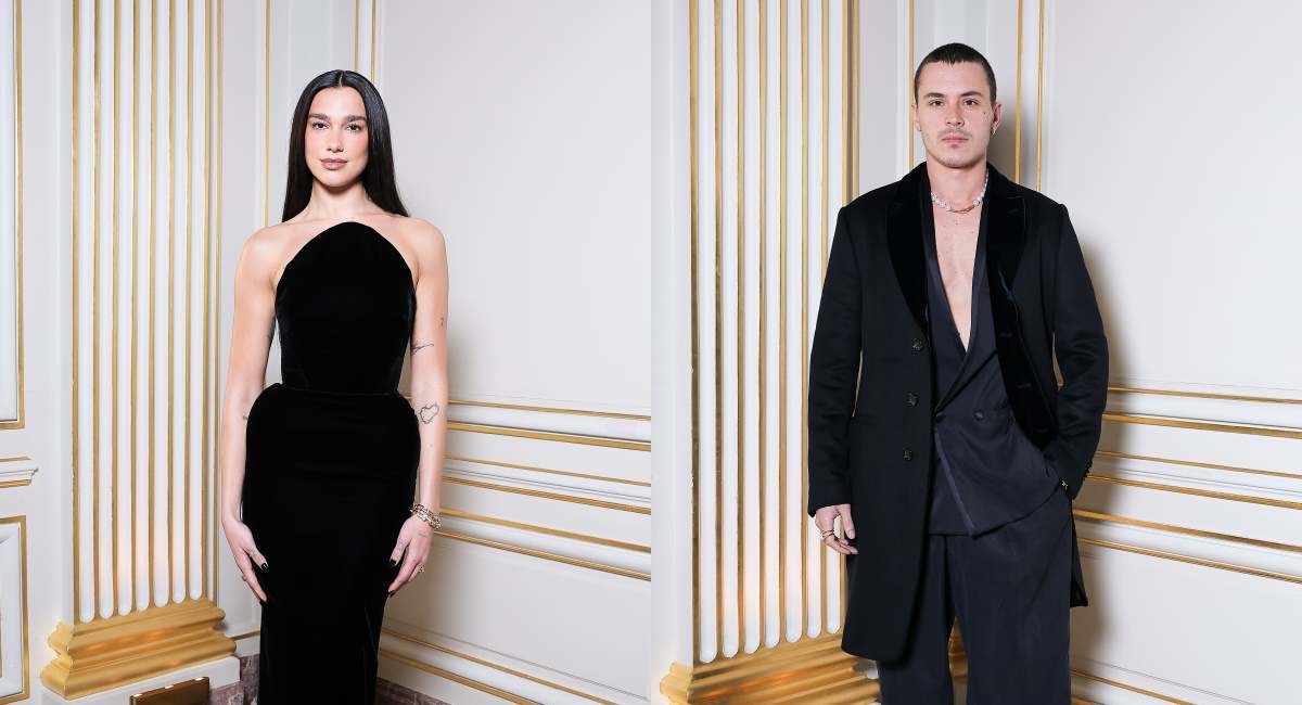 Dua Lipa y Aron Piper.