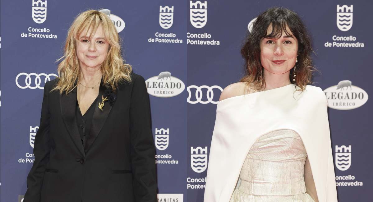 Emma Suárez y Nadia de Santiago en los Premios Feroz. Fuente: Gtres.