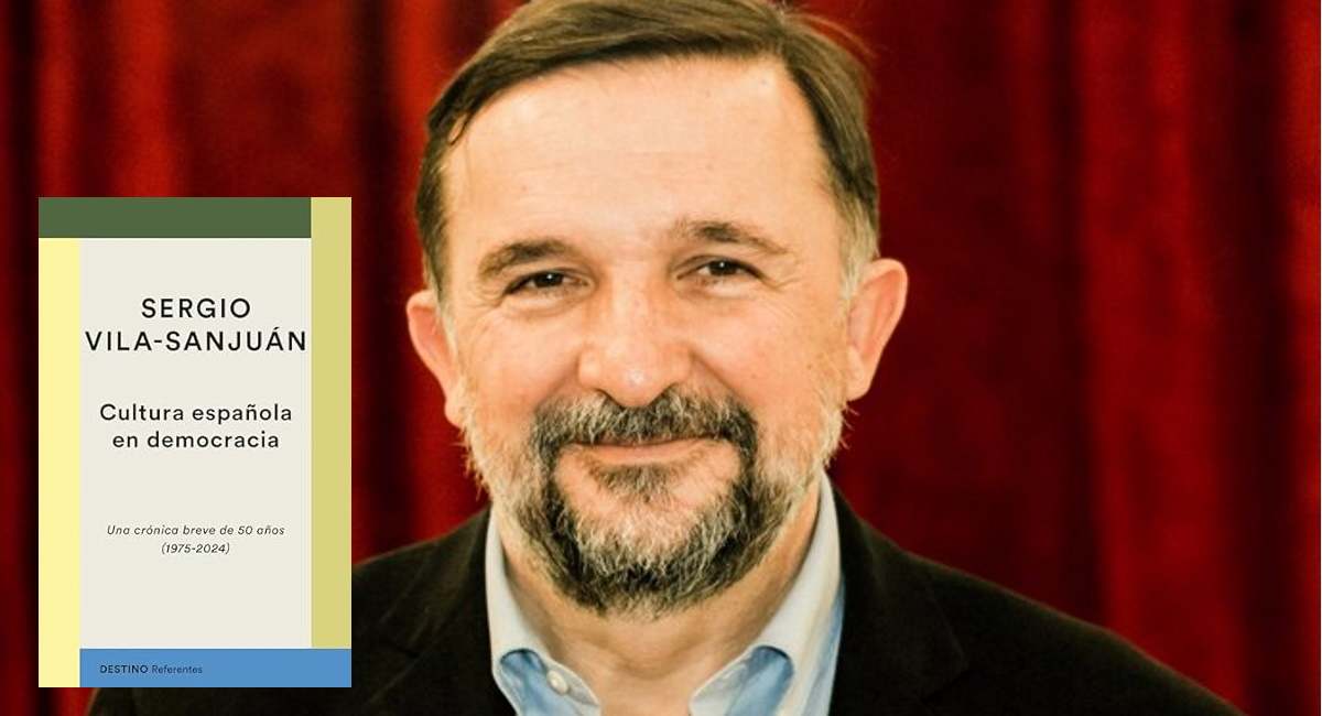 Sergio Vila-Sanjuán y su libro Cultura española en democracia. Una crónica breve de 50 años (1975-2024). Fuente: Europa Press