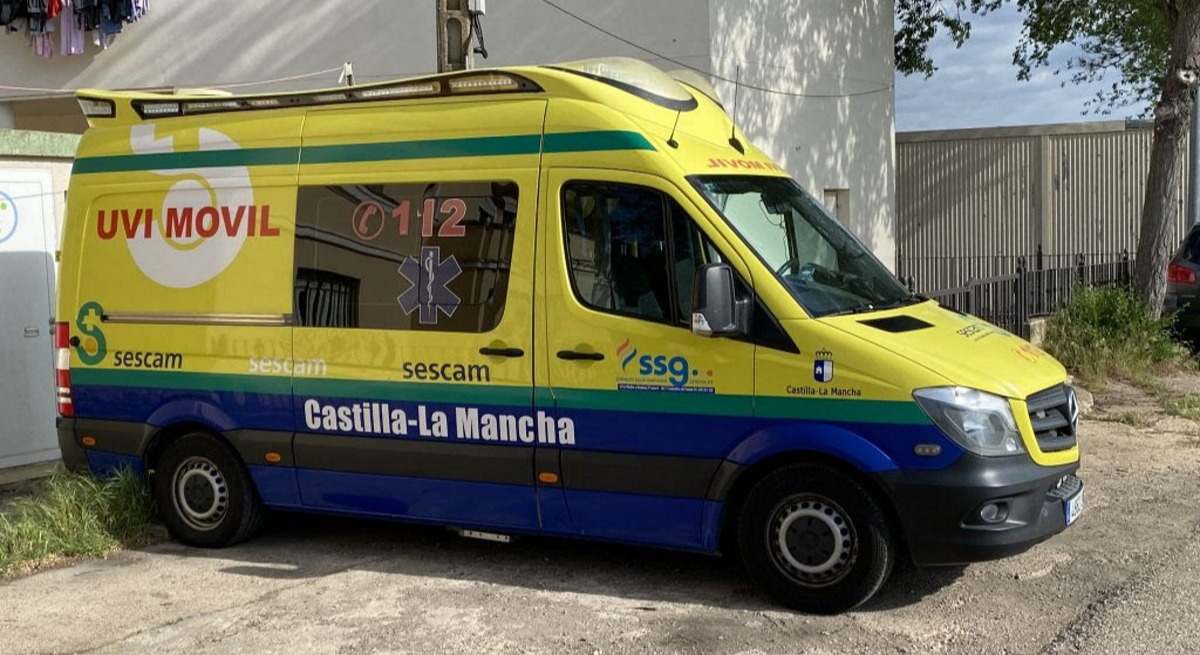 Una ambulancia de Castilla-La Mancha.