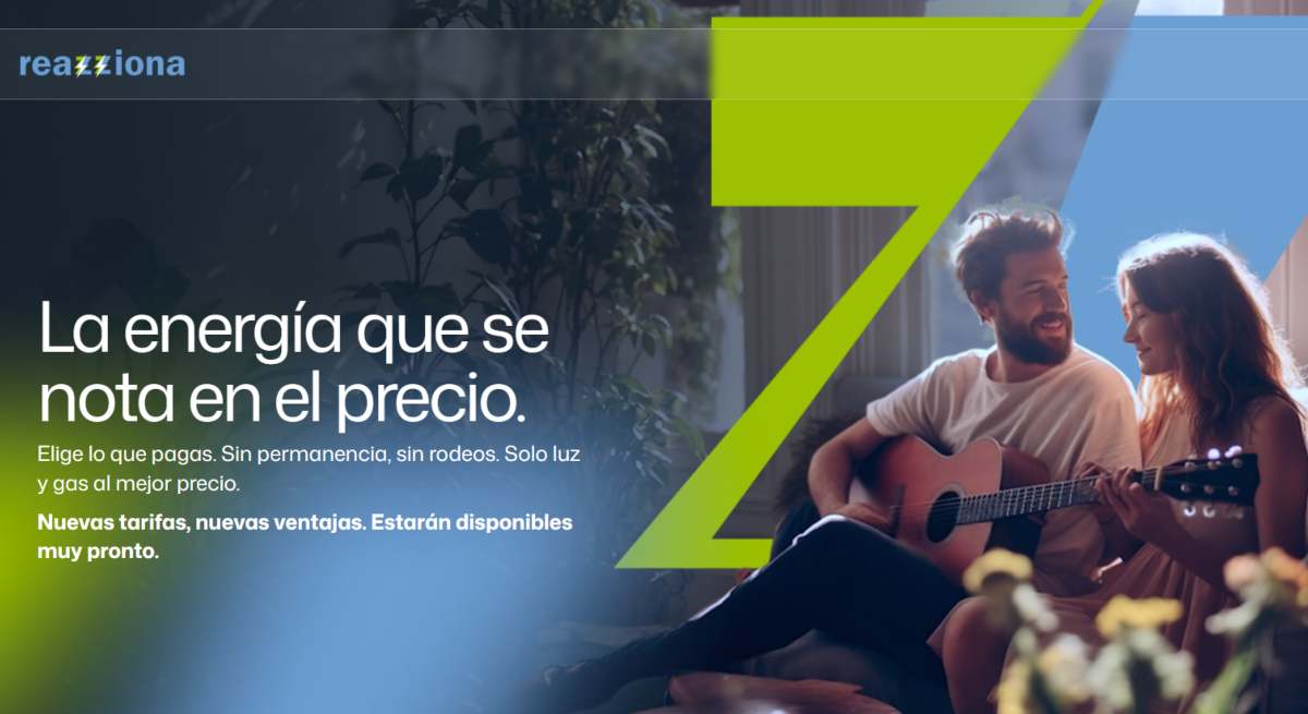 Aspecto de la web de Reazziona