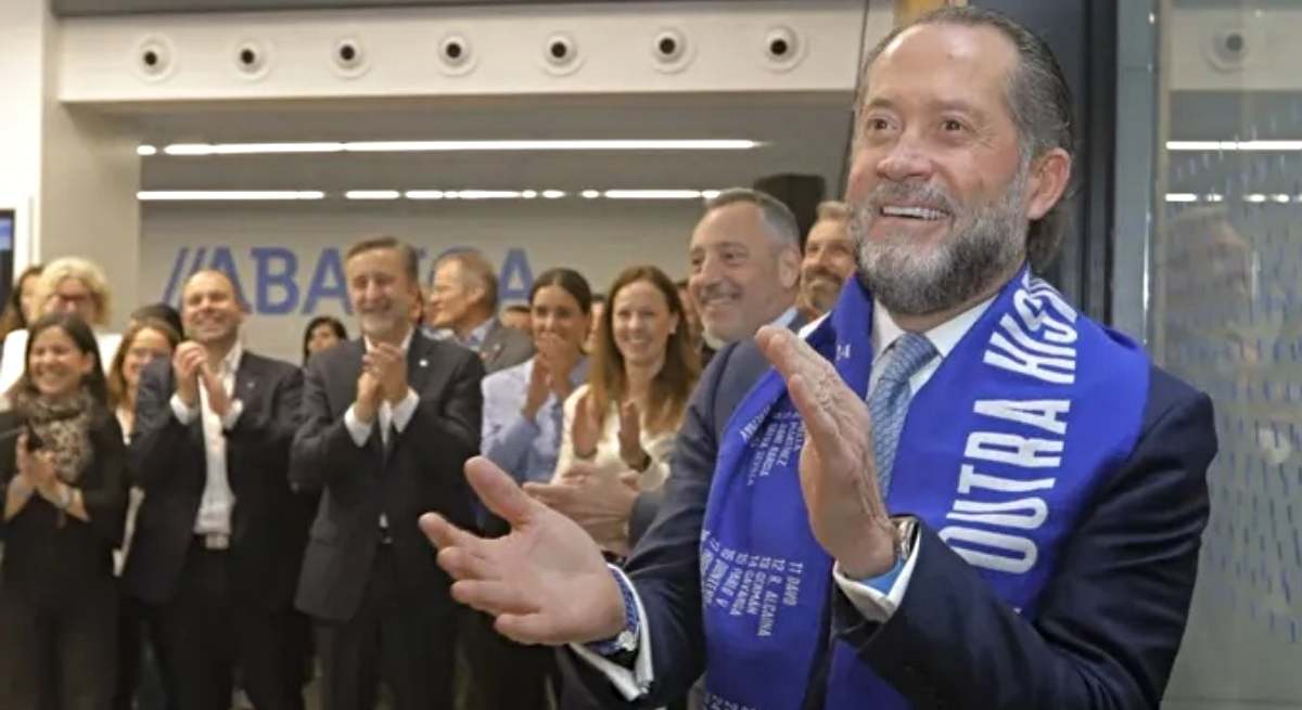 Escotet el pasado mes de julio, cuando se convirtió en presidente del Deportivo / EFE