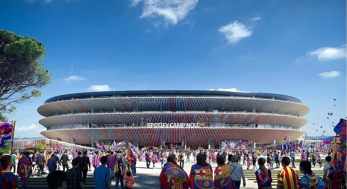 Render del nuevo Spotify Camp Nou. EE