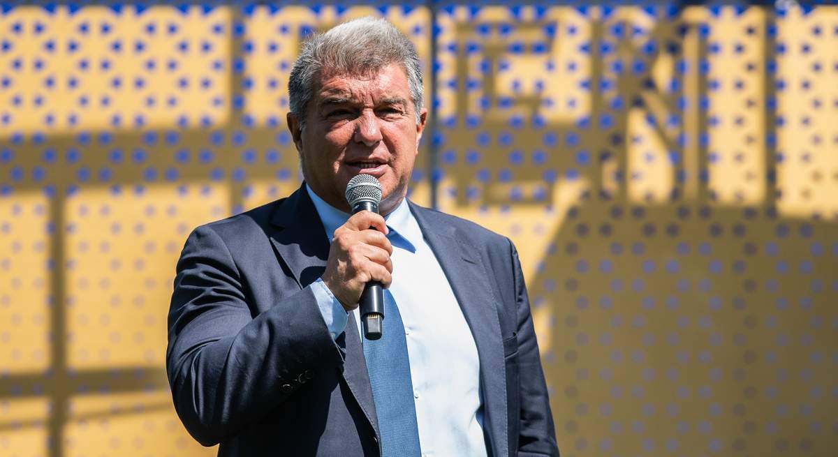El presidente del FC Barcelona, Joan Laporta. EE