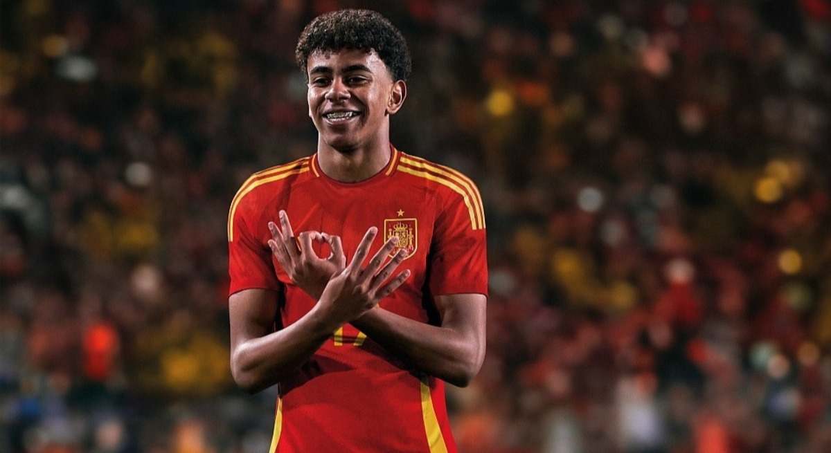 Lamine Yamal con la selección Española en la Eurocopa de Alemania de 2024. / RFEF