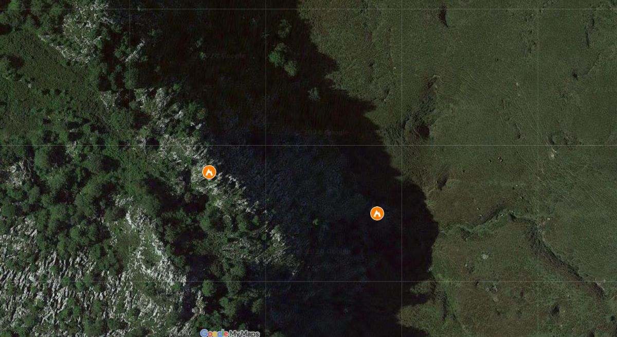 Ubicación de la cueva Garmaciega-Sima del Sombrero, en Soba. / Foto: Google Maps