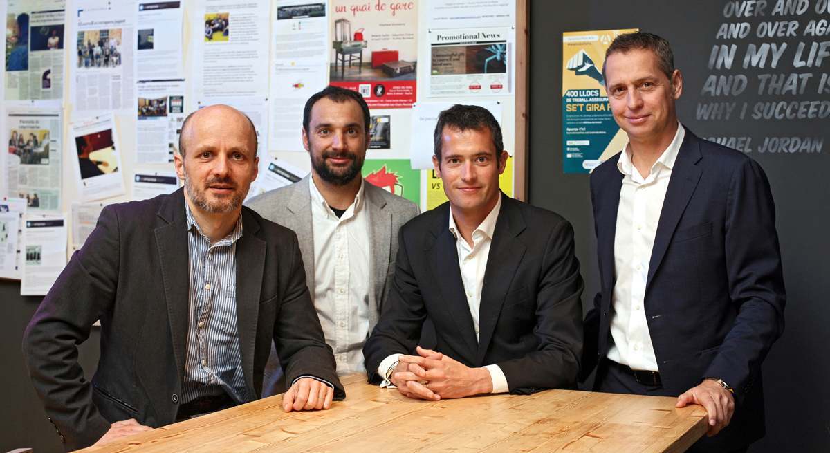 Los cuatro socios fundadores de 4Founders. LUIS MORENO