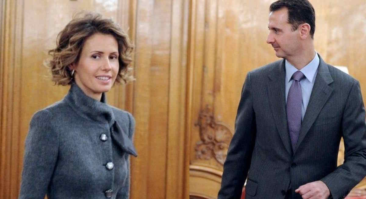 Bashar El Asad y mujer Asma