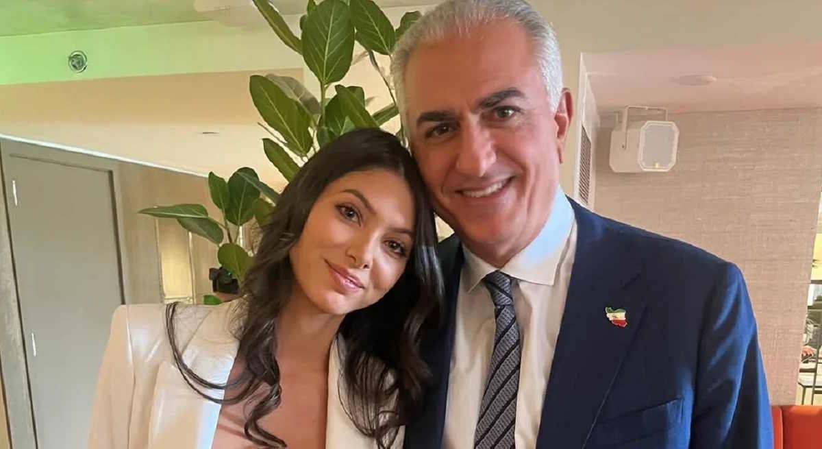 Reza Pahlavi con su hija Imán