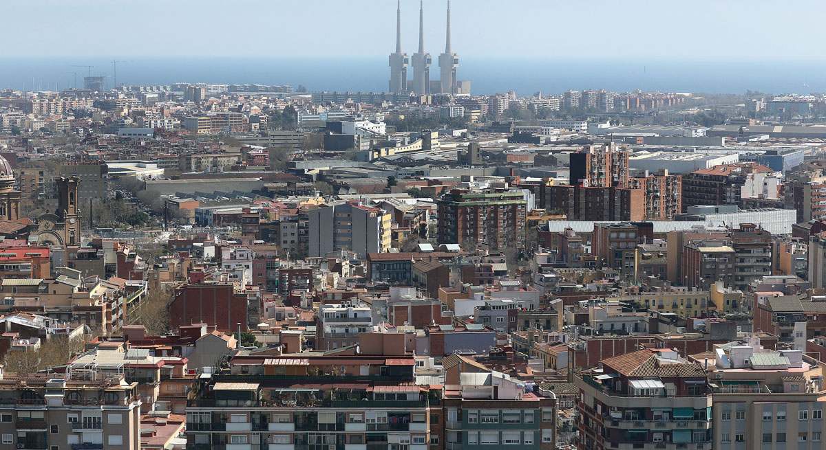 Vista aérea de Barcelona. EE
