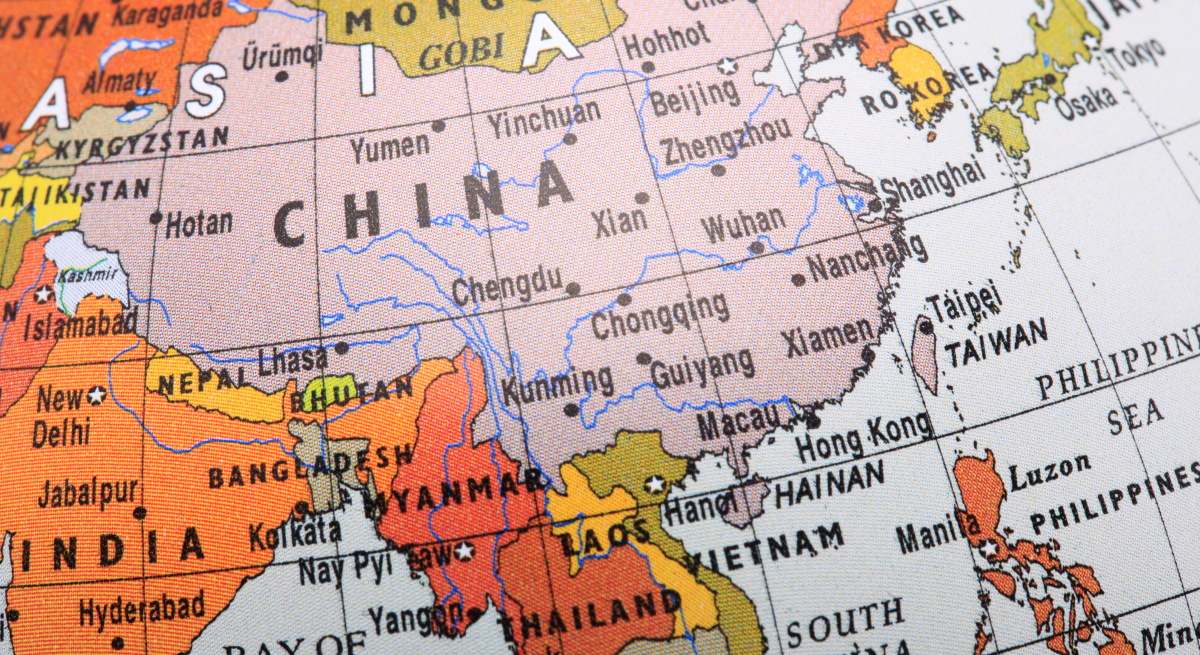 Mapa China e India