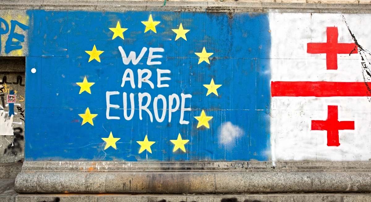 "Somos Europa" en una calle de Georgia / EP