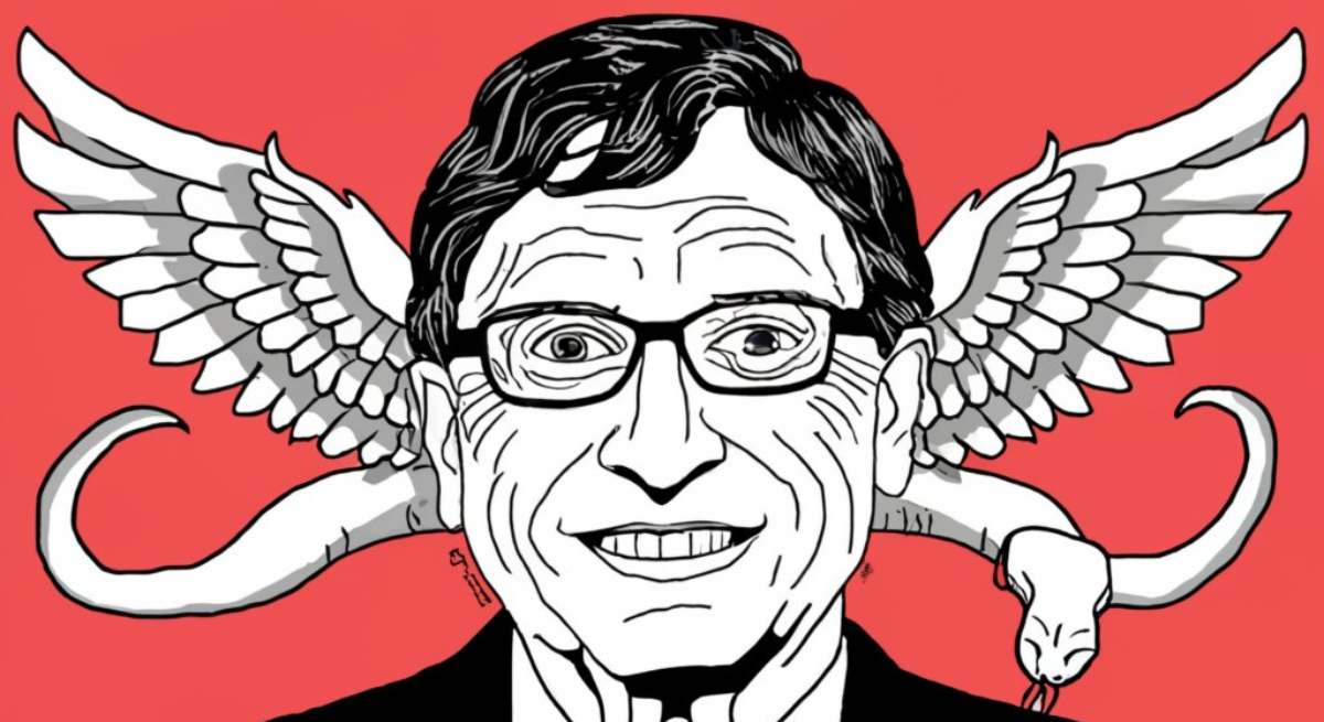 Imagen generada con IA de Bill Gates