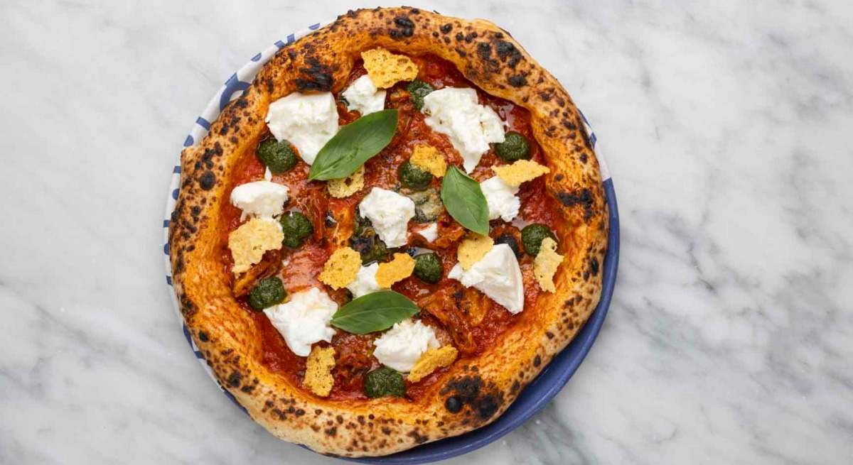 La premiada, una auténtica pizza napolitana.
