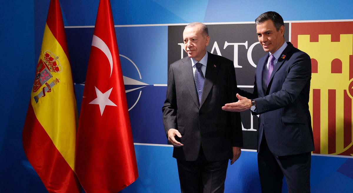 Firma del acuerdo entre Erdogan y Sánchez el año pasado