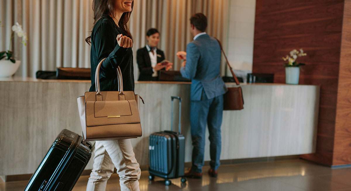 Recepción de un hotel