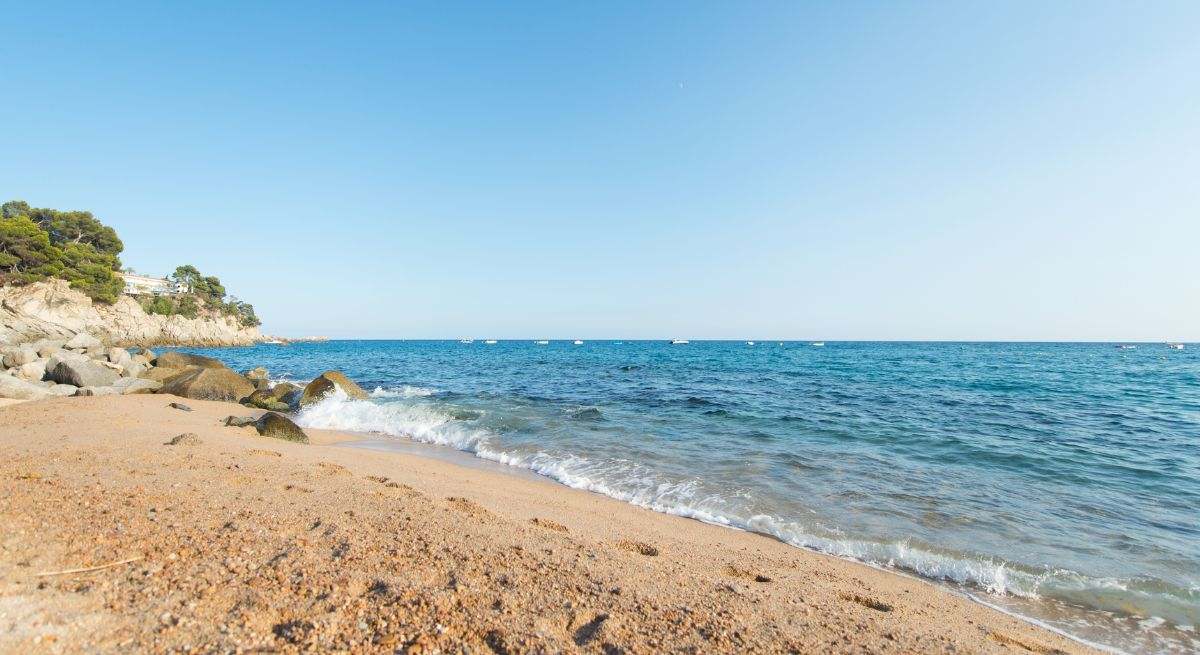 Una playa prácticamente vacía