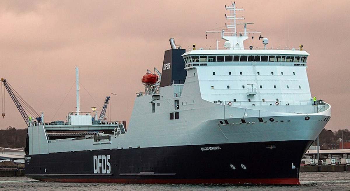 El barco Belgia Seaways de DFDS.
