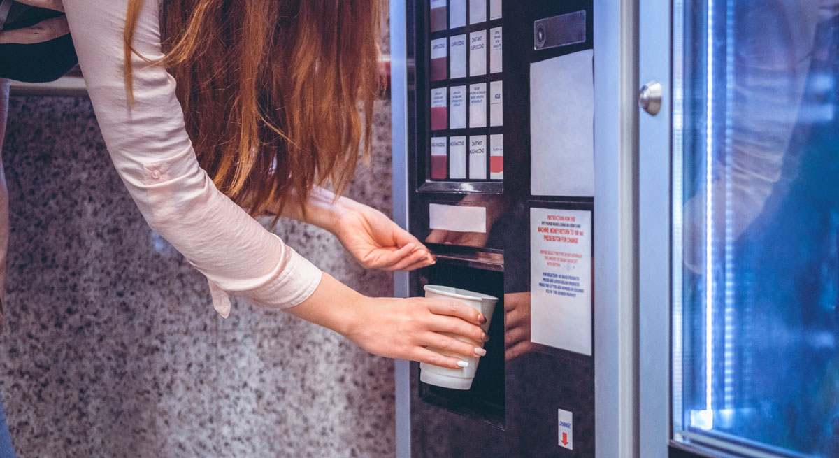 Una máquina de vending