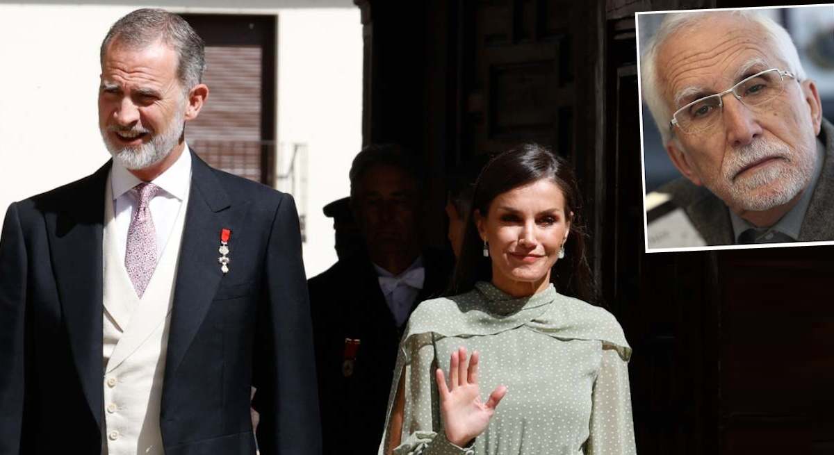 Felipe VI y Letizia y Luis Mateo Díez, Premio Cervantes