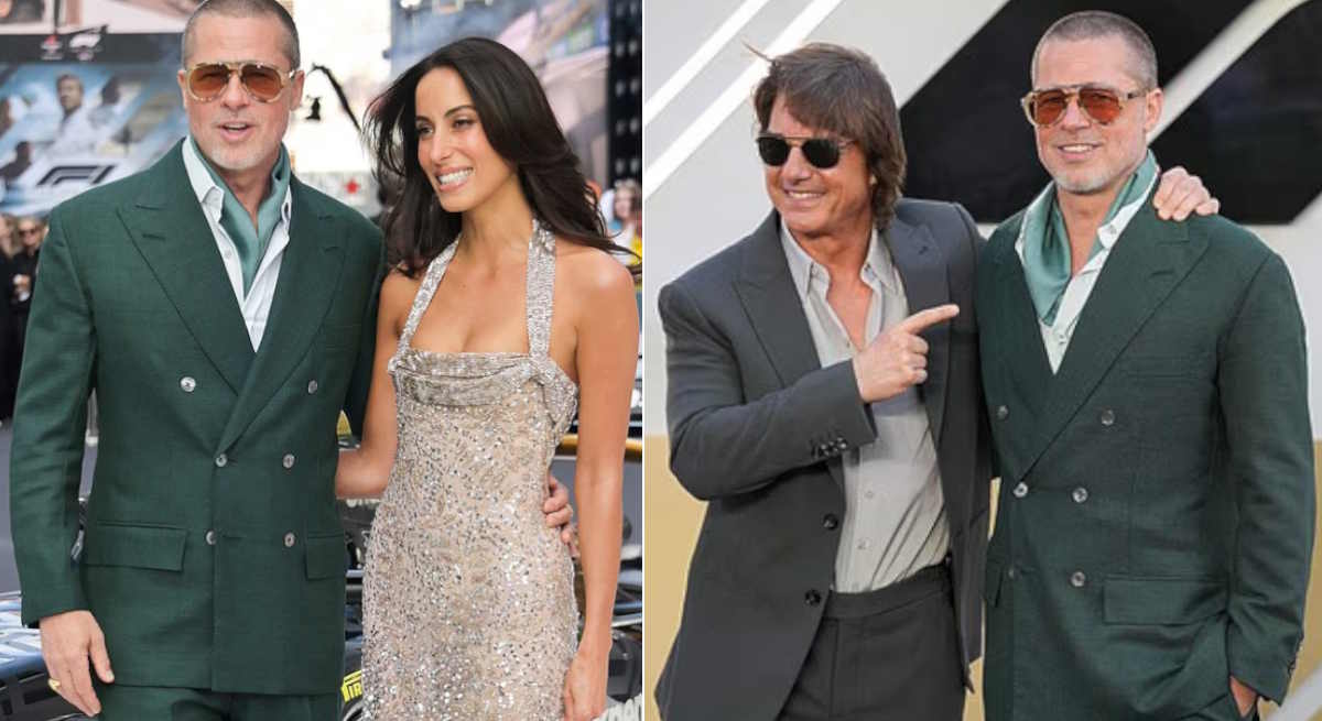 Brad Pitt y su novia y Brad Pitt con Cruise