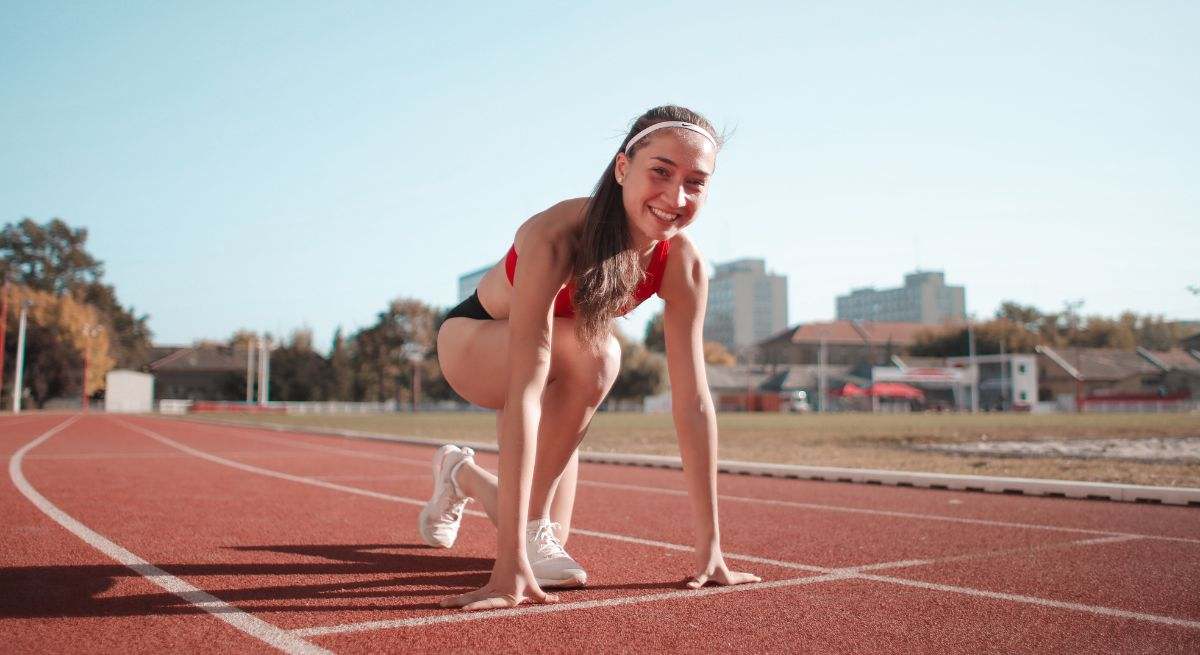 Una joven atleta