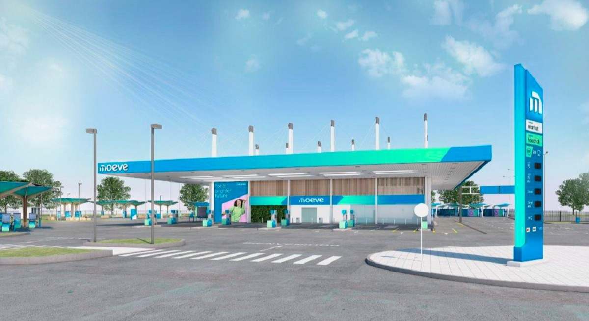 Una futura estación de servicio de Moeve