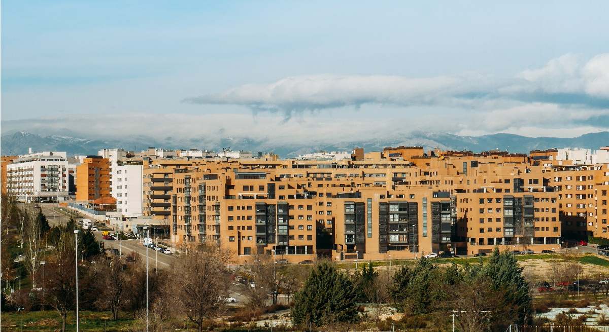 Vista Bloque de Viviendas