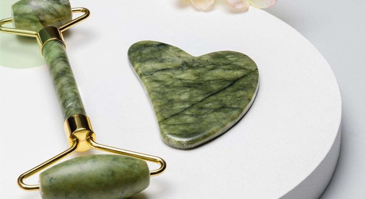 Gua Sha Facial y Rodillo de Jade Lac For You