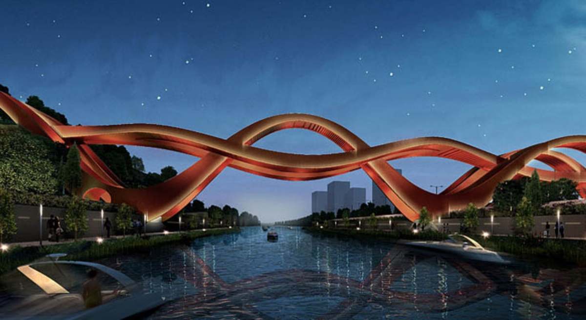 El puente sobre el puerto del río Rey Dragón