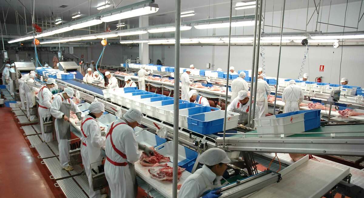 Una fábrica de la industria cárnica