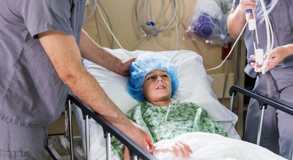 Niño hospitalizado
