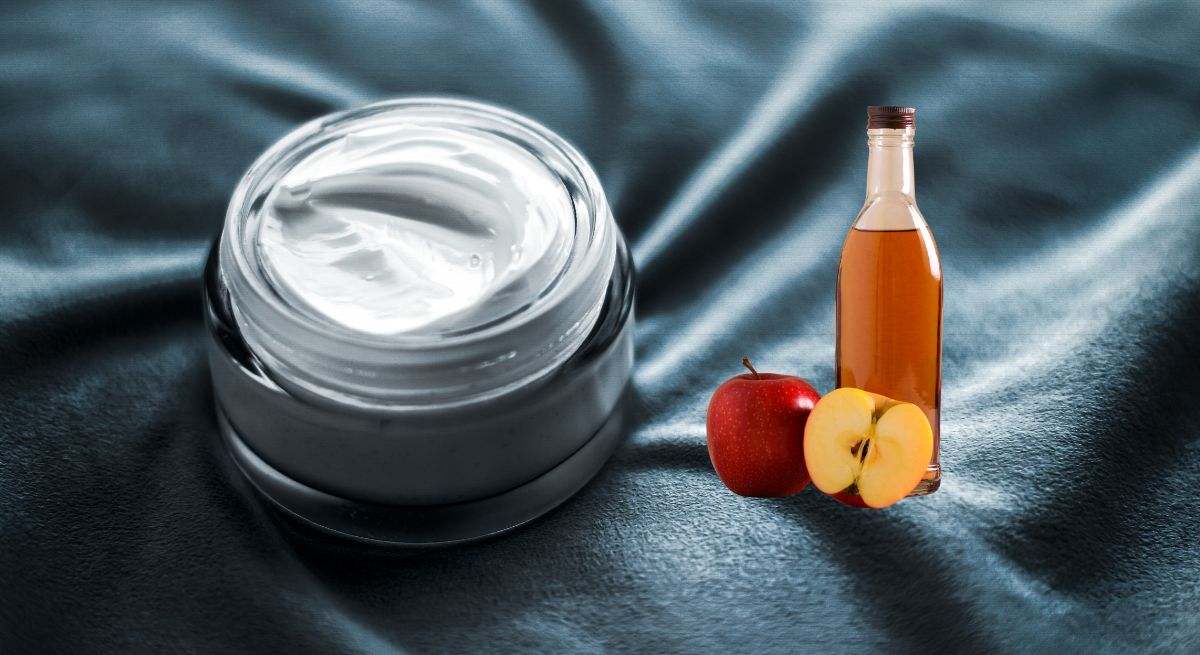 Crema Nivea y vinagre de manzana