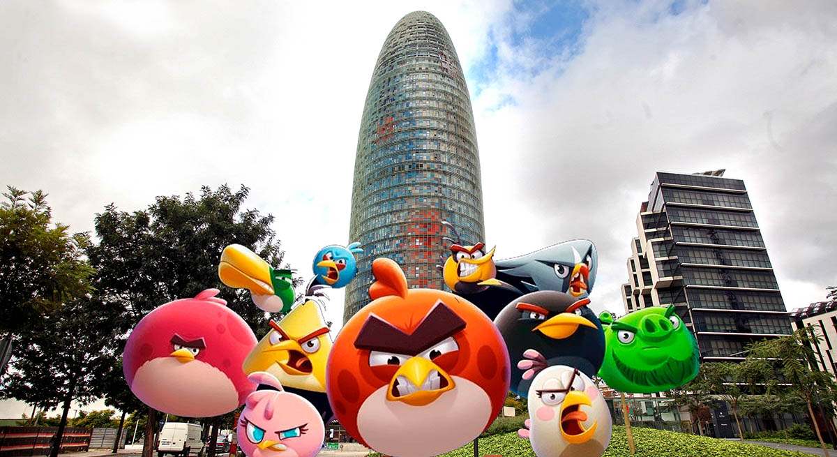 Angry Birds en la Torre Glories