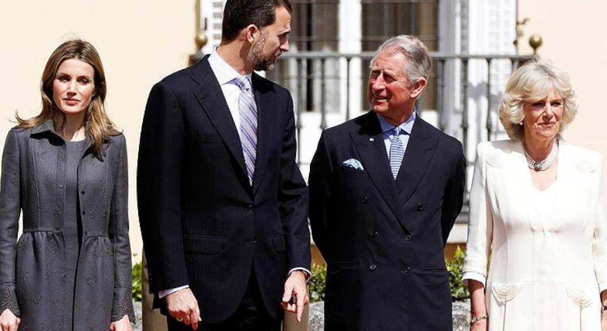 Los Reyes de España y los de Inglaterra