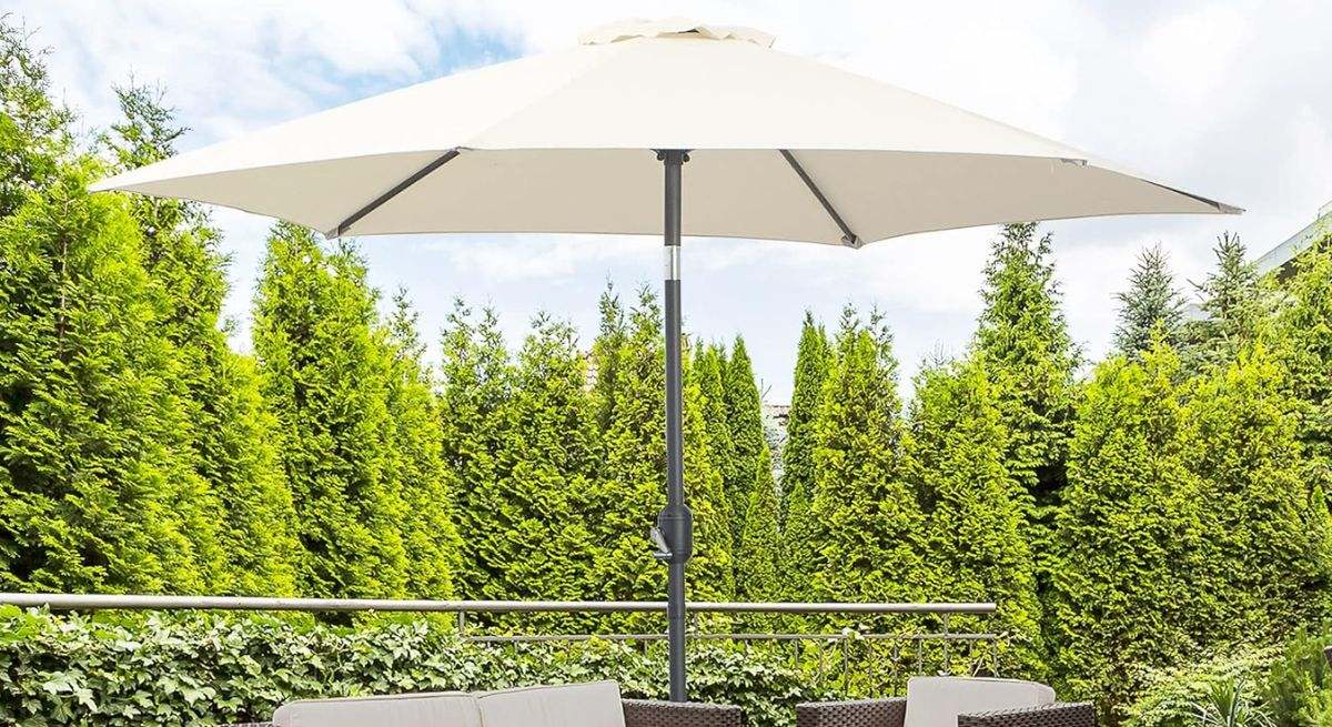 Sombrilla para jardín de aluminio Outsunny