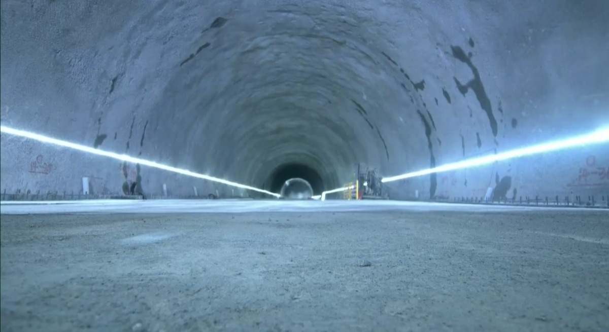 Túnel de Tianshan Shengli, en Xinjiang. / EFE (CCTV)