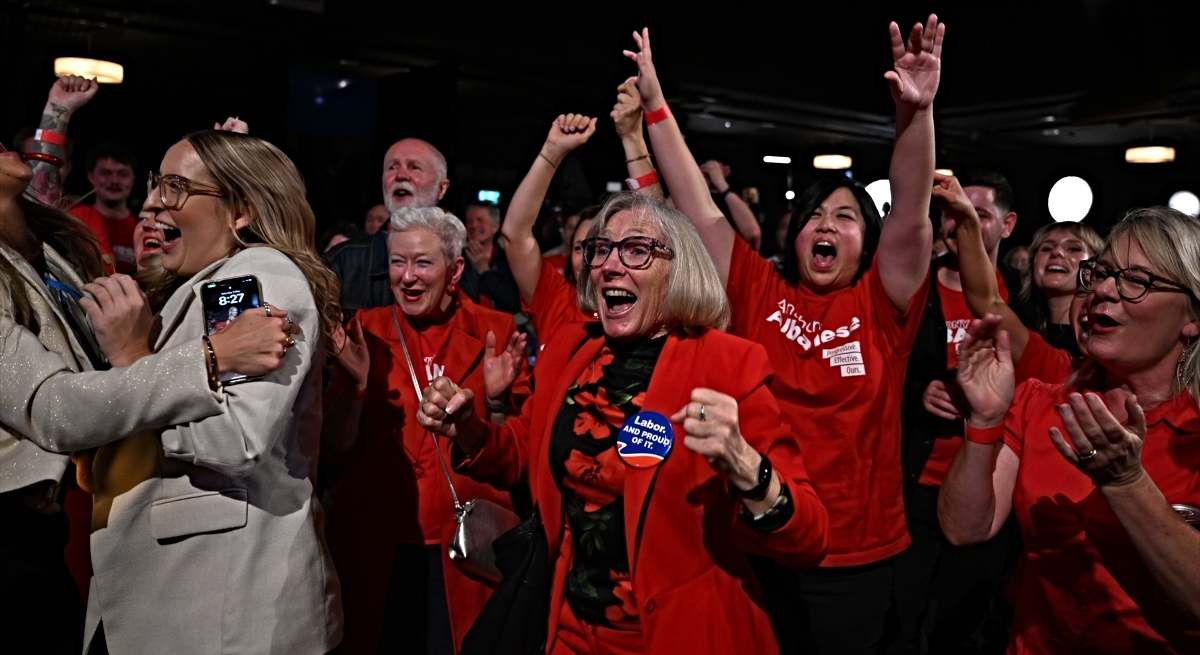 Celebración laborista tras las elecciones en Australia / EP