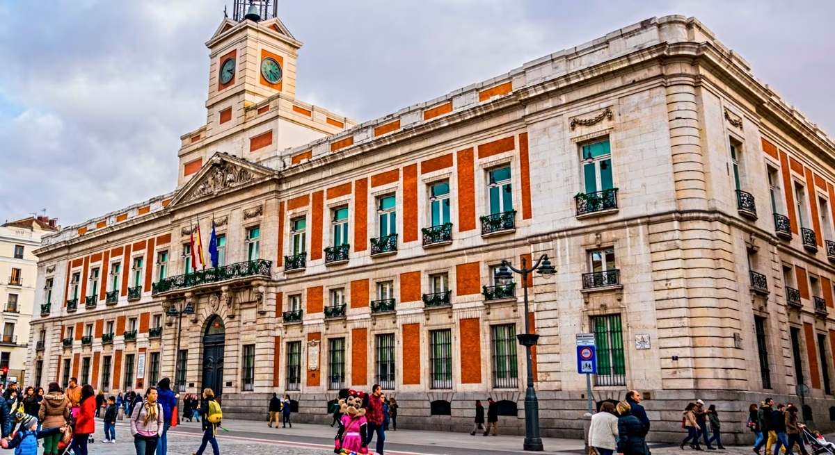 La sede de la Comunidad de Madrid en la Puerta del Sol de la capital