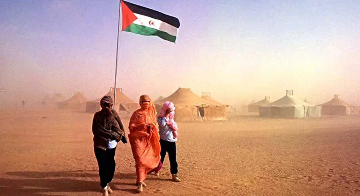 Un campo de refugiados saharauis