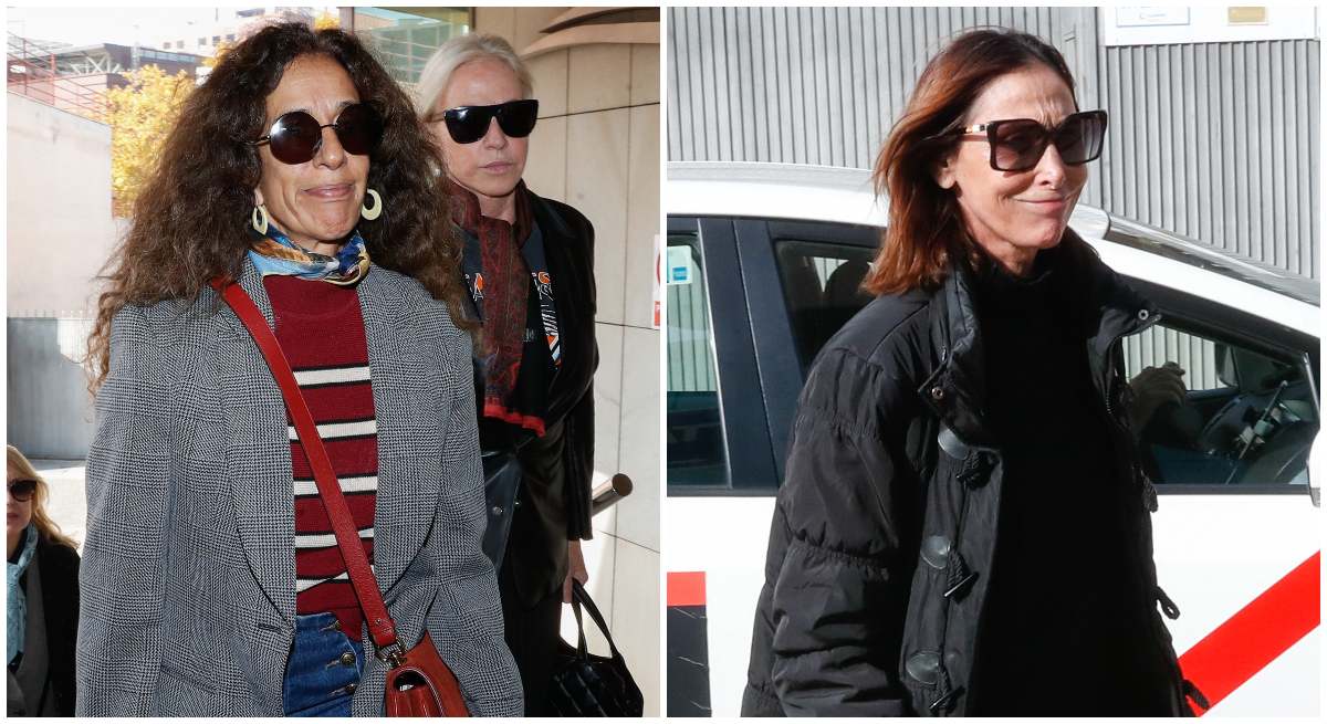 Rosario Flores y María Barrando despiden a Curro Vega.