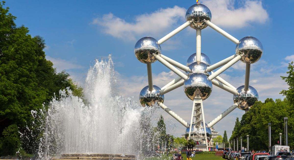 Foto del Atomium de Bruselas.