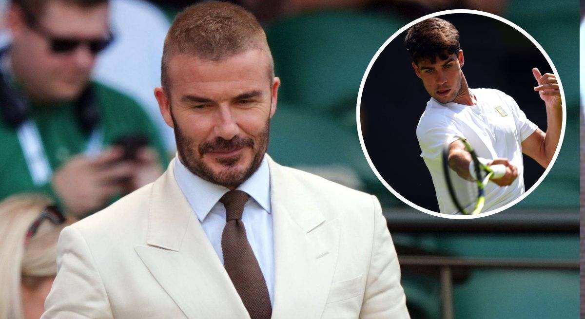 David Beckham y Carlos Alcaraz