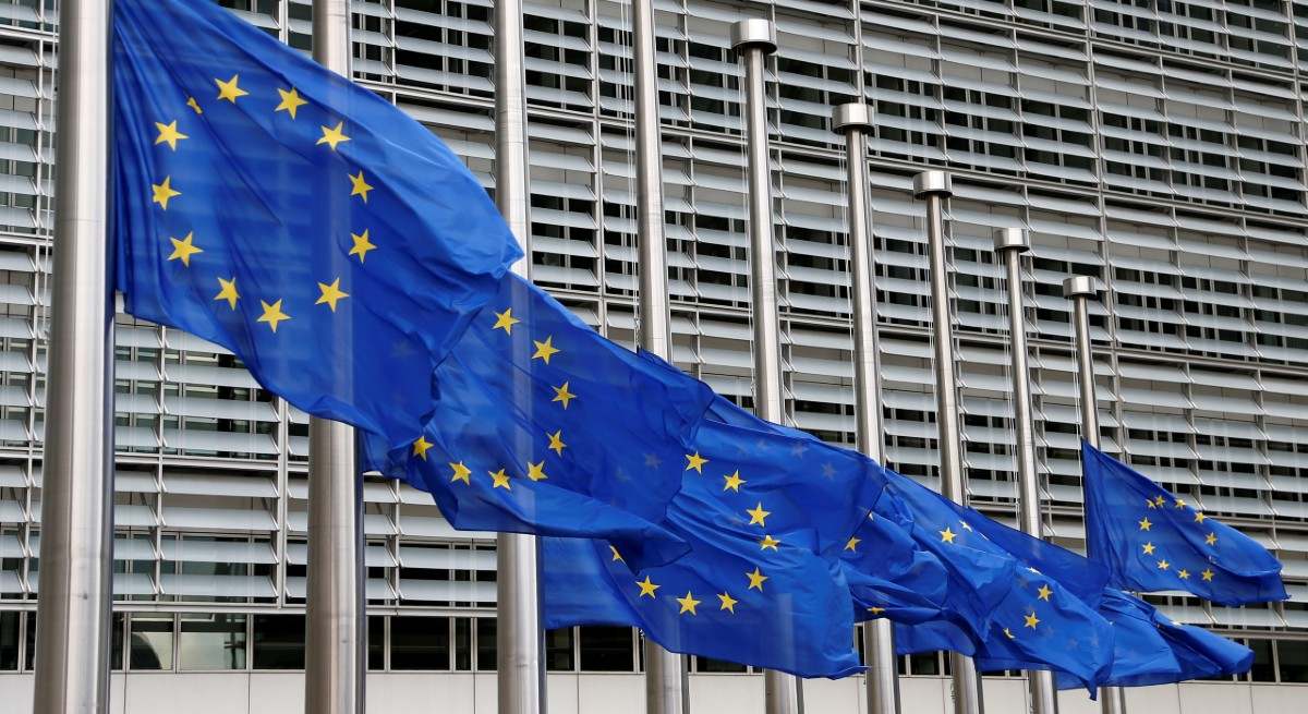 Vista del exterior de la Comisión Europea.