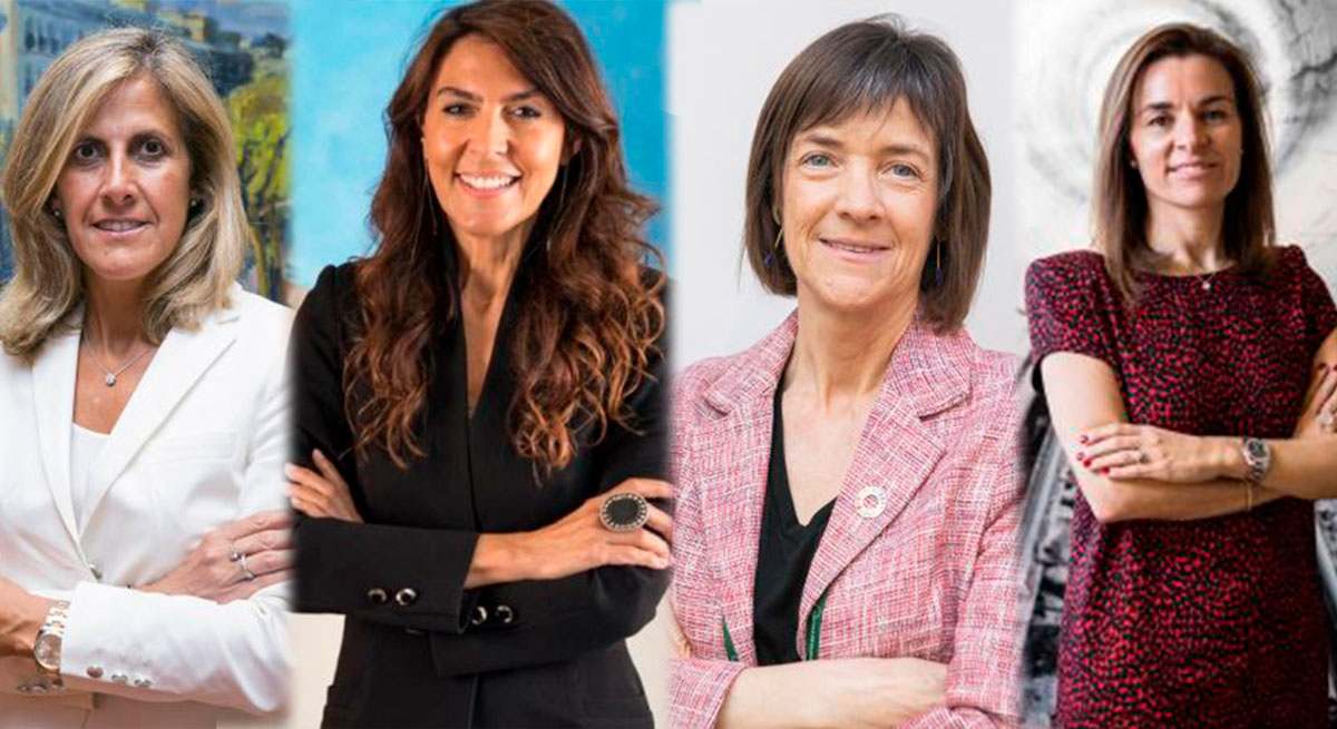 De izquierda a derecha: Núria Cabutí, Camino Quiroga, Teresa Garcia-Milà y Maite Barrera. EE