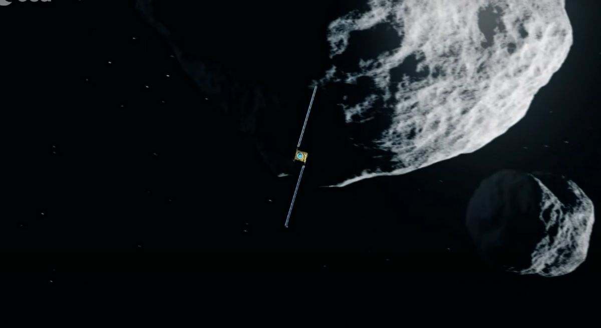 Misión espacial Hera. / Foto: YouTube - ESA